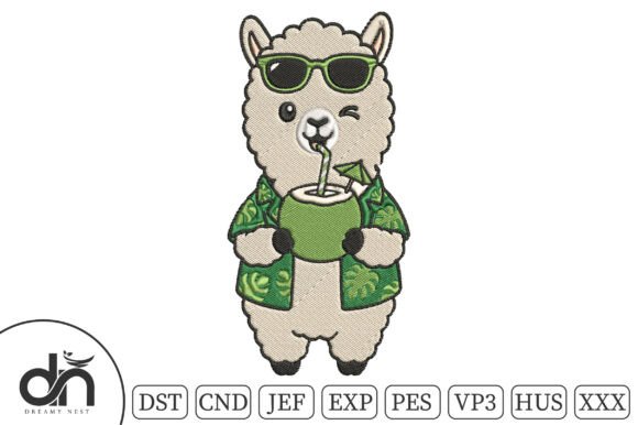 Cool Llama Summer Coconut Embroidery Review