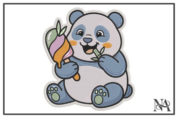 Kawaii Panda Ice Cream Embroidery Design Review