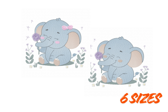 Review: 2 Cute Elephant Embroidery Design Art