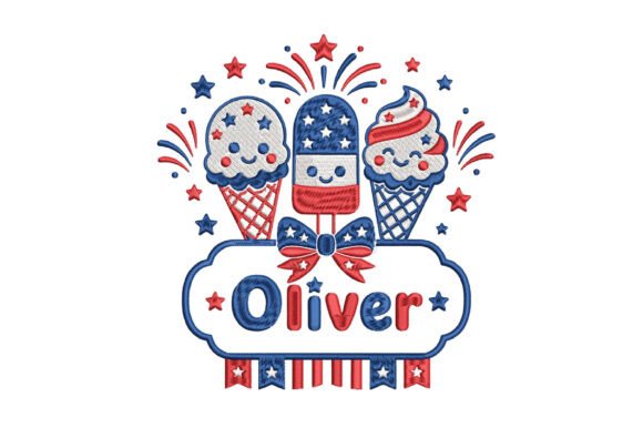 Review: 4th of July Ice Cream Embroidery Design