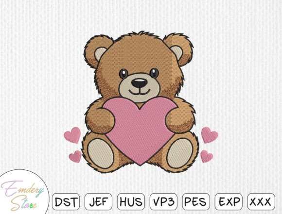 Review: Bear with Heart Embroidery Design for Gifts