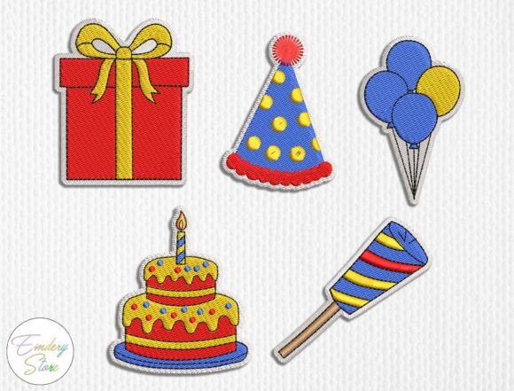 Review: Birthday Party Embroidery Patch Set for Makers
