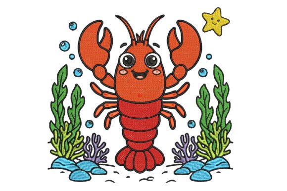 Review: Cute Lobster Embroidery Design for Makers