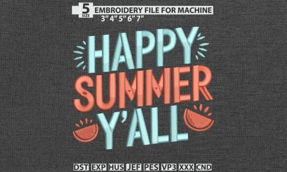 Review: Happy Summer Yβall DST PES Embroidery