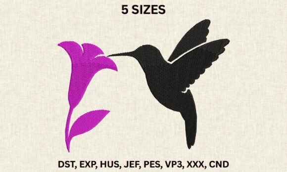 Review: Hummingbird Flower Embroidery DST PES
