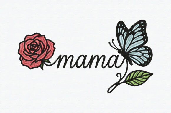 Review: Mama Embroidery Design Rose Butterfly
