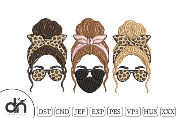 Review: Messy Bun Leopard Sunglasses Embroidery