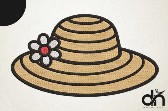 Review: Summer Straw Hat Daisy Embroidery Design