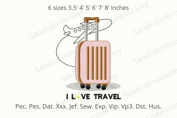 Reviewing the Airplane Suitcase Embroidery Design