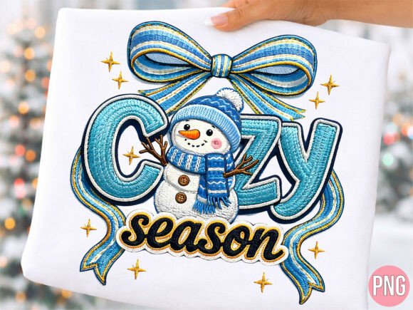 Reviewing the Cozy Season Faux Embroidery Snowman PNG