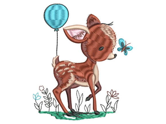 Reviewing the Cute Baby Fawn Butterfly Embroidery Design