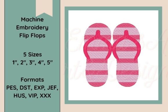 Reviewing the Flip Flops Machine Embroidery Design
