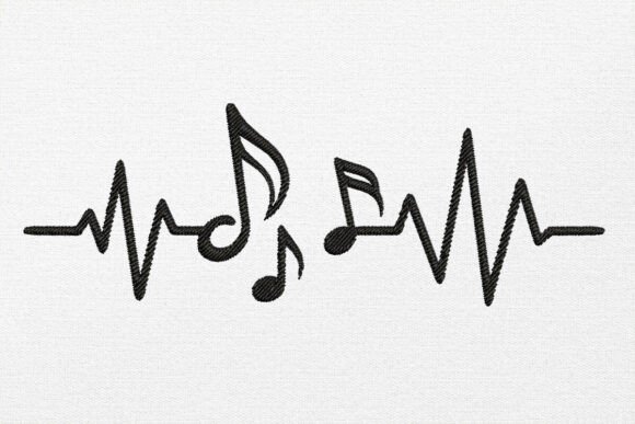 Reviewing the Heartbeat Music Embroidery Design