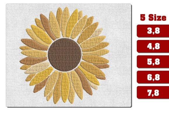 Reviewing the Large Sunflower Head Embroidery Design
