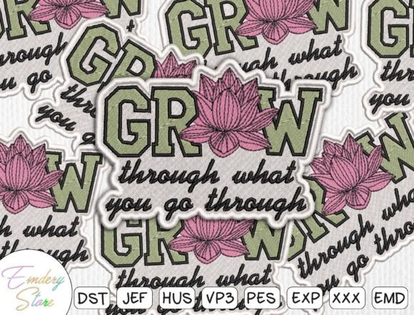 Reviewing the Motivational Floral Patch Embroidery