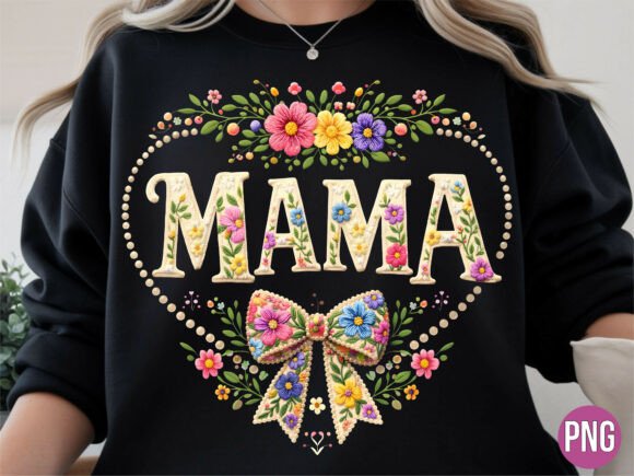Reviewing the Spring Floral Mama Embroidery Bow PNG
