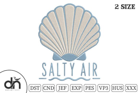 Salty Air Seashell Beach Embroidery Art Review